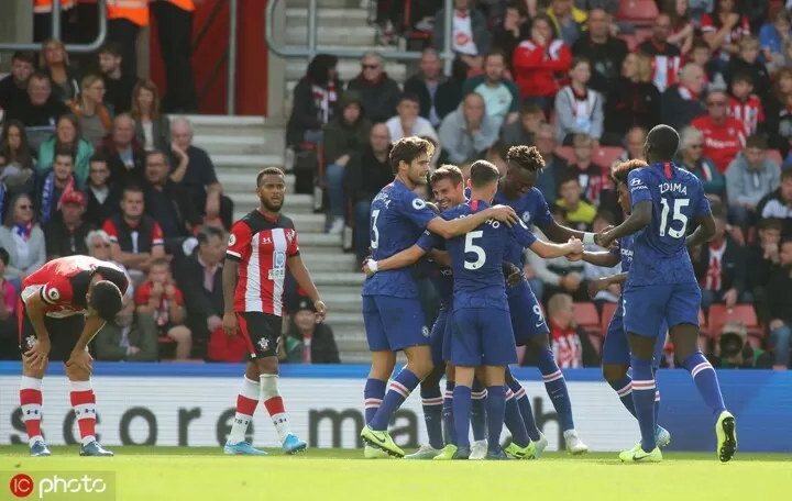 Ht Southampton 1 3 Chelsea Mount Abraham Kante Score Hudson Odoi Assists All Football