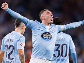 Aspas iguala a Benzema y acecha a Messi