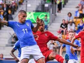 Scamacca’s first-half finish earns Italy Under-21s a 1-0 win in Armenia