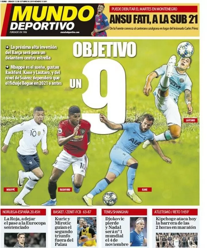 Mbappe Rashford Kane And Lautaro Could Be Barca S Next Potential Signing Md All Football