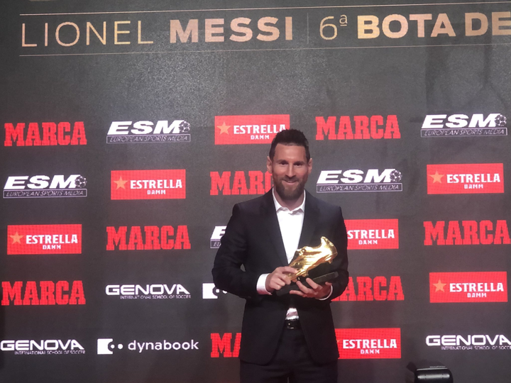 Messi 6th golden boot shop