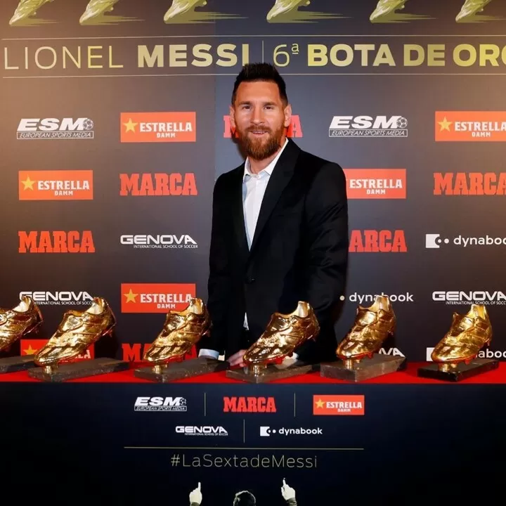 Messi 6th golden boot outlet