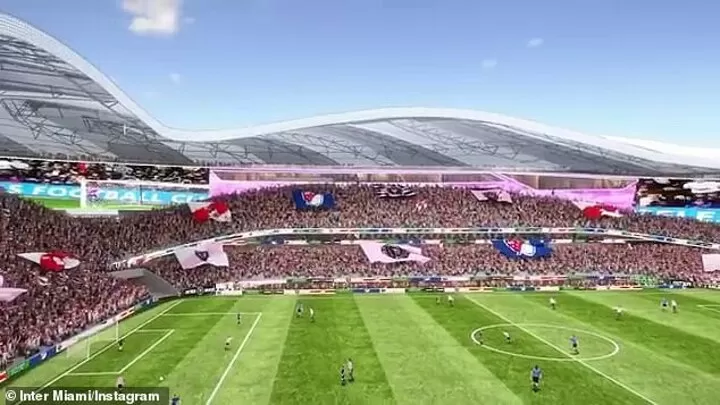 Beckham S Inter Miami Reveal Artist S Impression Of Brand New Stadium All Football