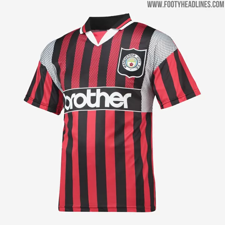 In Pics Take A Closer Look At 11 Man City Retro Kits All Football