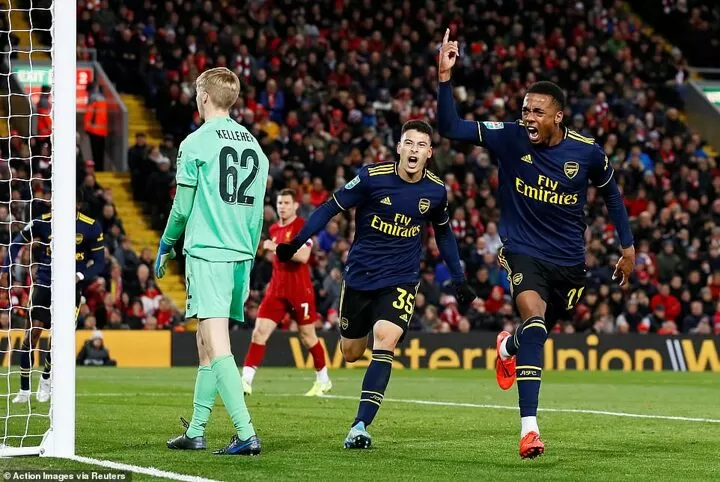 Liverpool 4 5 Arsenal Reds Reach Carabao Cup Quarter Finals All Football