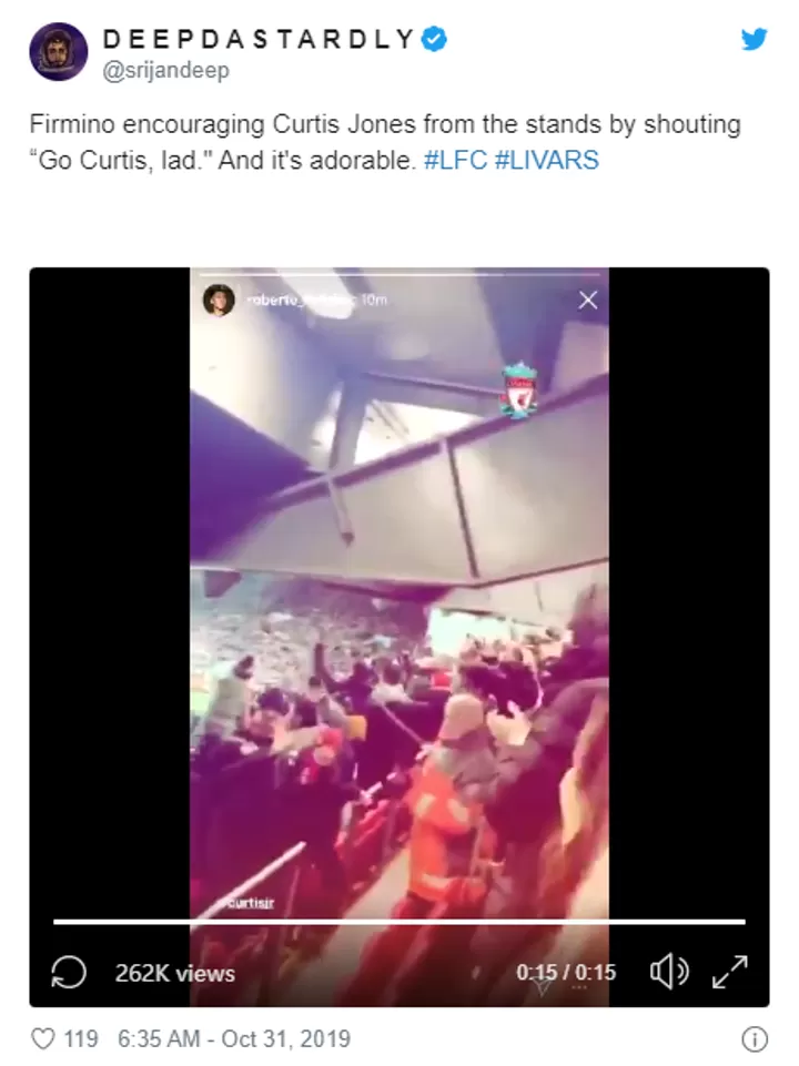 Liverpool Fans Love Firmino S Scouse Commentary On Curtis Jones Winning Goal All Football