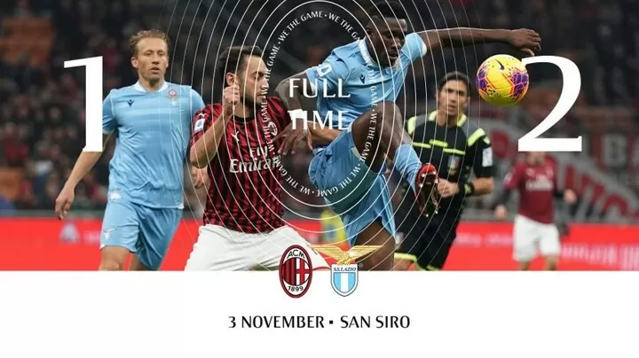 First Time In 30 Years Lazio Beat Milan In Serie A At San Siro After 29 Games All Football