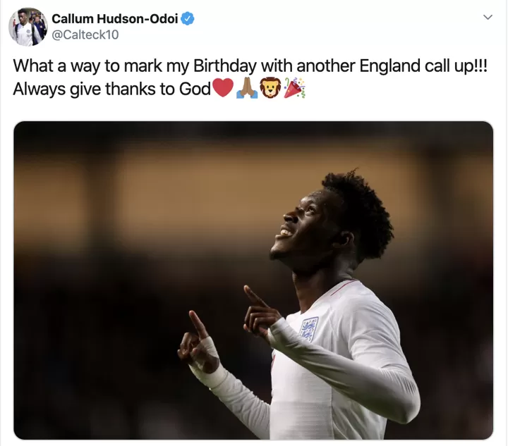What A Gift Hudson Odoi Gets England Call Up On His 19th Birthday All Football