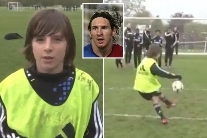 Young Mount Looks Like Messi But He Scores Incredible Free Kick Like Ronaldo All Football