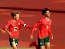CR7’s son scores and recreates his father’s iconic celebration with Portugal U15