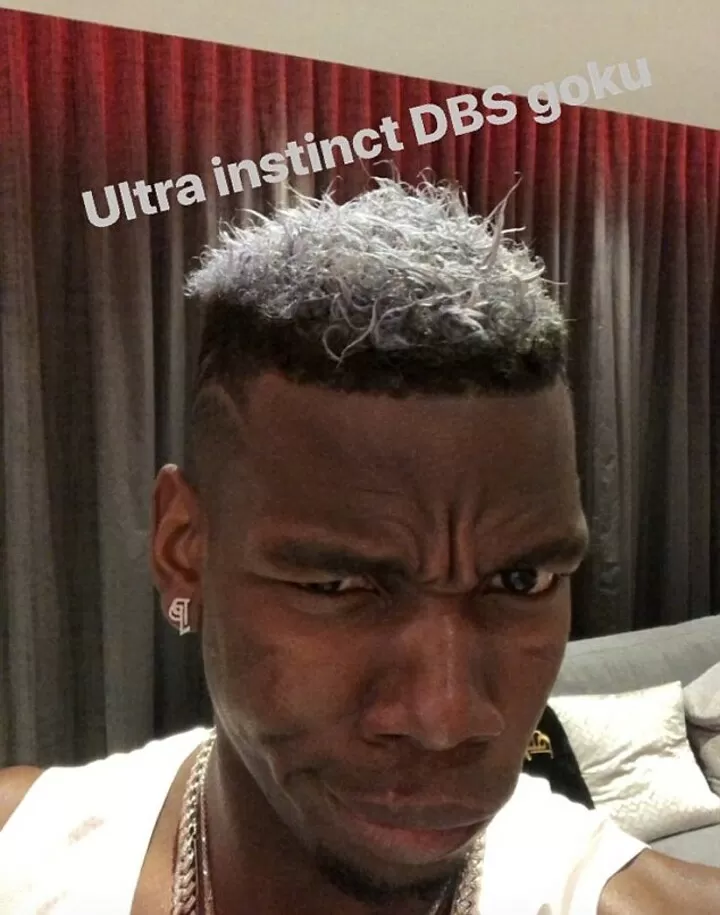 Paul Pogba Shows Off Inner Goku With New White Haircut In Tribute