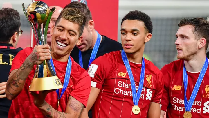 Liverpool shirt store world champions badge