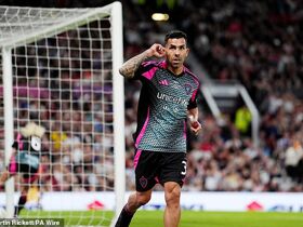 Carlos Tevez scores FOUR Soccer Aid goals as the star is booed at Old Trafford