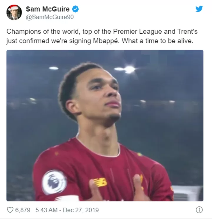 Liverpool Fans Predict Mbappe Transfer After Taa S Cheeky Message