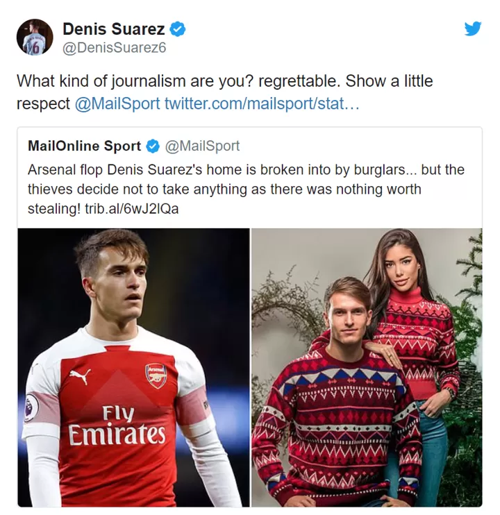 Regrettable Show Respect Denis Suarez Furious At Mail For