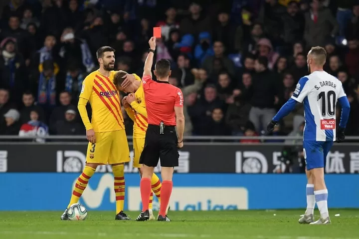 Frenkie De Jong Sent Off For The First Time In His Career All Football