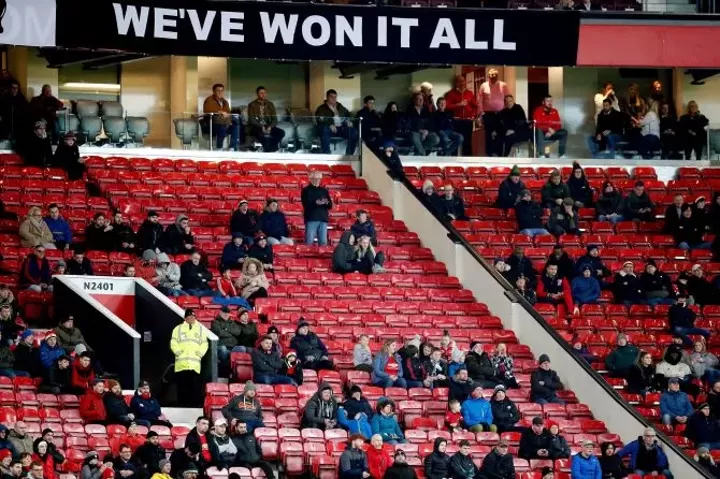 Man Utd fans leave Old Trafford at half time after derby humiliation by Man City| All Football