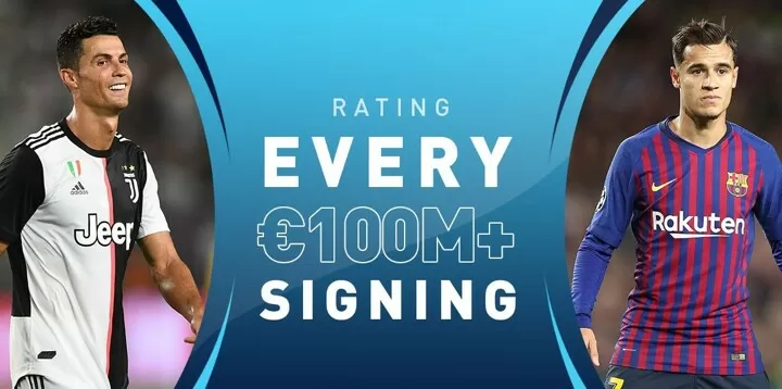 From Ronaldo To Hazard Rating Every Transfer Deal To Break 100m Barrier All Football