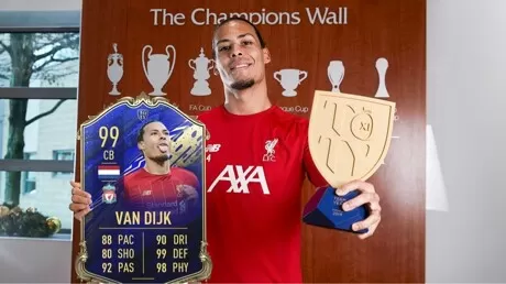 Van Dijk Makes History By Becoming 1st Defender With 99 Rated Card On Fifa Game All Football
