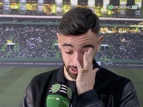 Bruno Fernandes breaks down in tears in Sporting farewell before Utd transfer