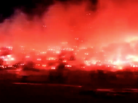 The moment 60,000 fans celebrated club's promotion to Algerian 2nd division
