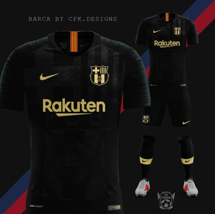 Buy > barcelona new black jersey > in stock