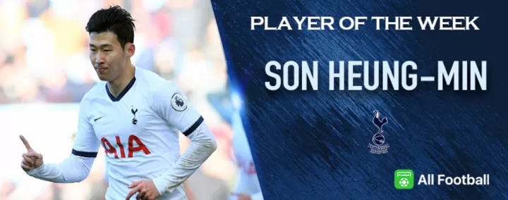 Tottenham Ace Son Heung Min Named All Football Player Of The Week All Football