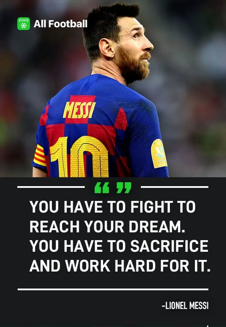 inspirational soccer quotes messi