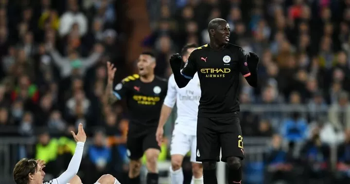 Man City S Benjamin Mendy Suspended For Real Madrid Second Leg All Football