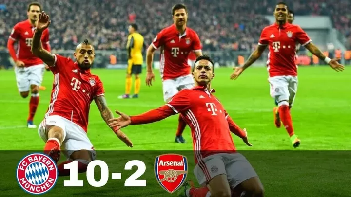 Otd 3 Years Ago Arsenal Humiliated By Bayern In A 10 2 Agg Loss