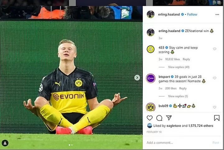 Did Psg Players Mock Haaland S Celebration Because Of A Fake Instagram Post All Football