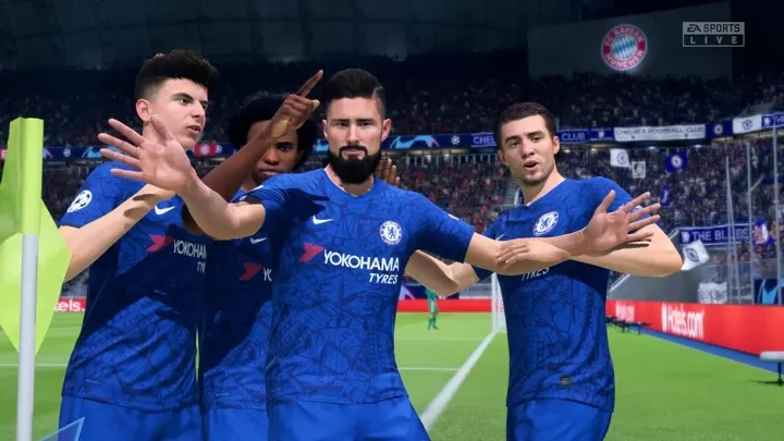 Af Ucl Bayern 1 4 Chelsea 4 4 Agg Giroud Nets Brace To Make