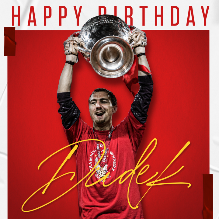 Liverpool and Polish former goalkeeper Jerzy Dudek was born 23 March 1973.