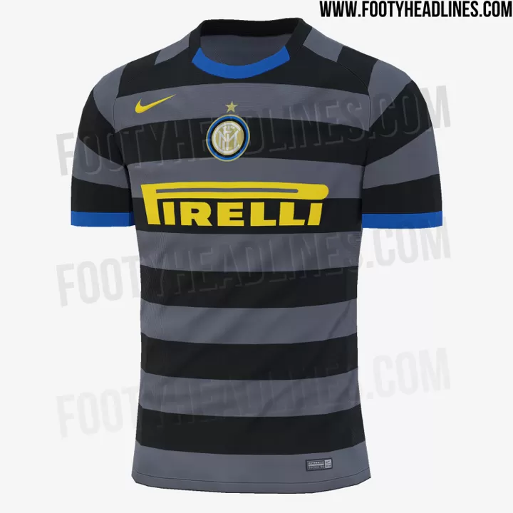 Inter S 20 21 Third Kit Leaked As Shade Of Grey Being Used All Football