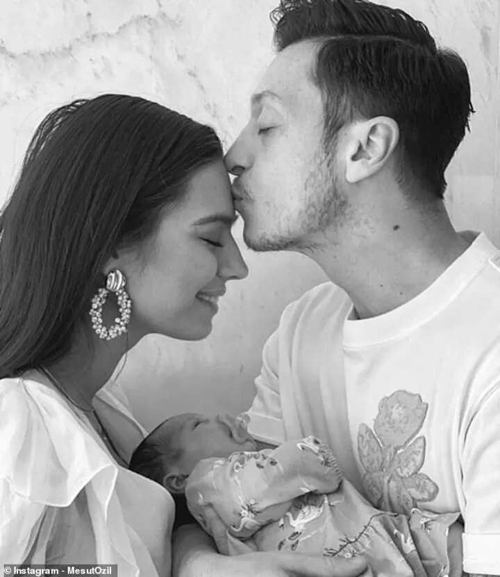 Ozil and his wife celebrate arrival of their first child| All Football