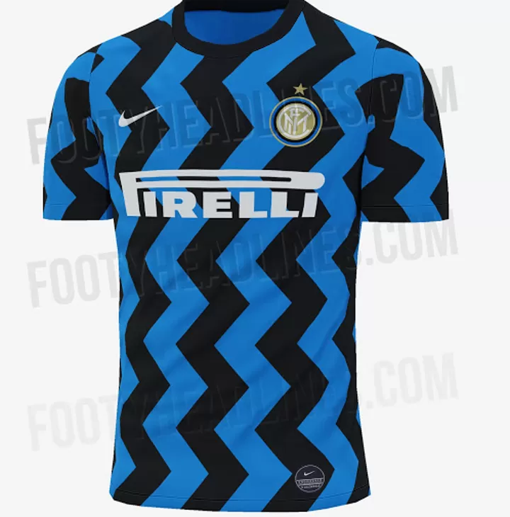Back To 2010 Inter S Blue Black 20 21 Home Kit Leaked With Zig Zag Stripes All Football