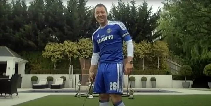 Terry reprises his full kit look from 2012 Champions League final