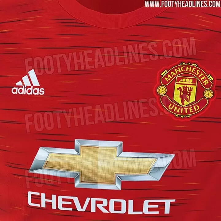 Mostly Red With White Logos Man Utd 20 21 Home Kit Leaked With Stripe Design All Football