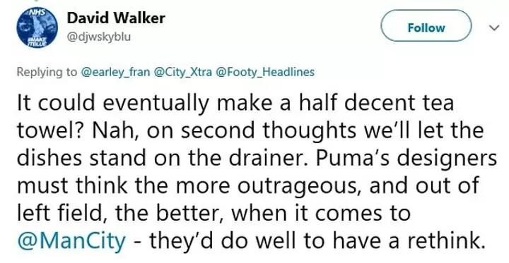 Famous City Fan Gallagher Claims City Kit Designers Should Be Sent To Wuhan All Football