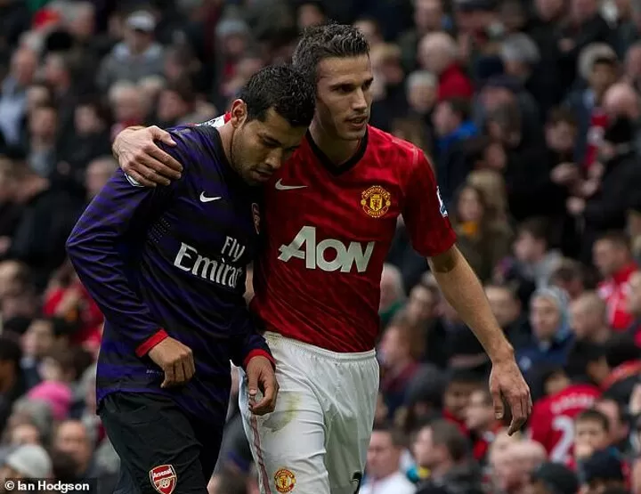 robin van persie arsenal jersey