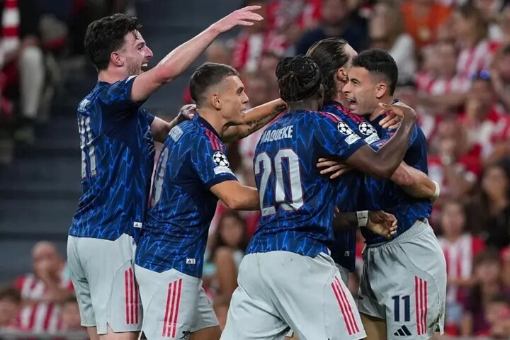 Arsenal 2 Athletic Club 0, Champions League Away Masterclass! Trossard And Martinelli Shine