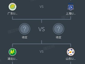 全运会男足U20半决赛对阵：广东vs上海，湖北vs山东