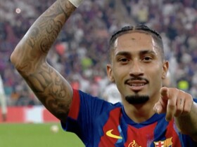 Raphinha scored 4 against Real Madrid in finals, second only to Messi since 2000