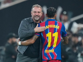 Flick: 'Impressive' Raphinha gave Barca confidence to win Supercopa title