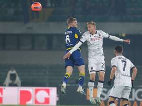 Bologna survive late Verona scare to take all three points in five-goal thriller