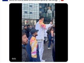 国米晒姚明传递奥运火炬：在我们总部楼下的是奥运火炬和姚明