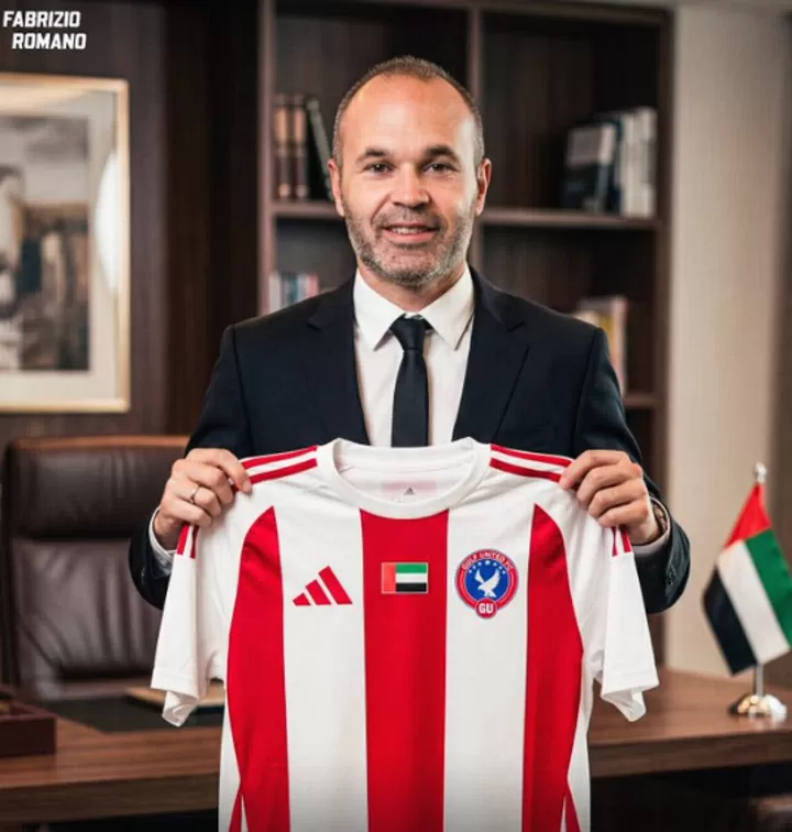 Andres Iniesta akiwa kwenye hafla ya soka