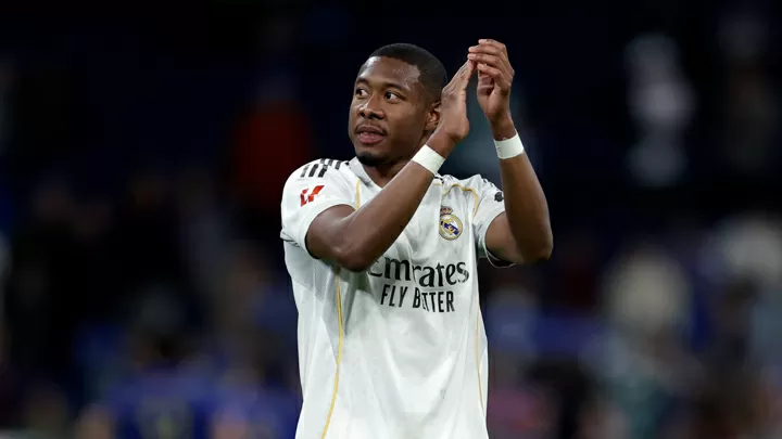 David Alaba akiwa kwenye jezi ya Real Madrid