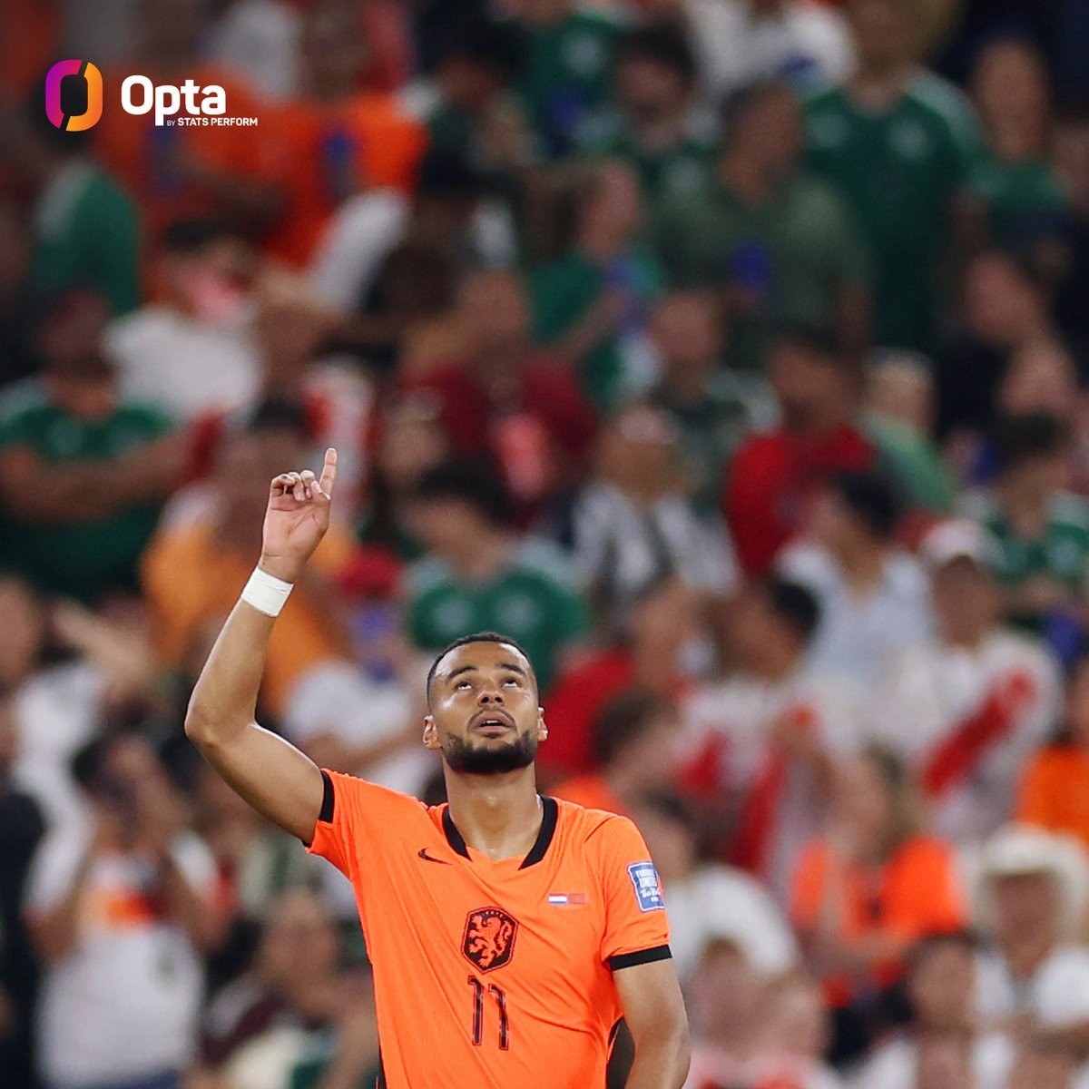 Gakpo erzielt neun Tore bei großen Turnieren, nur Bergkamp traf öfter für die Niederlande