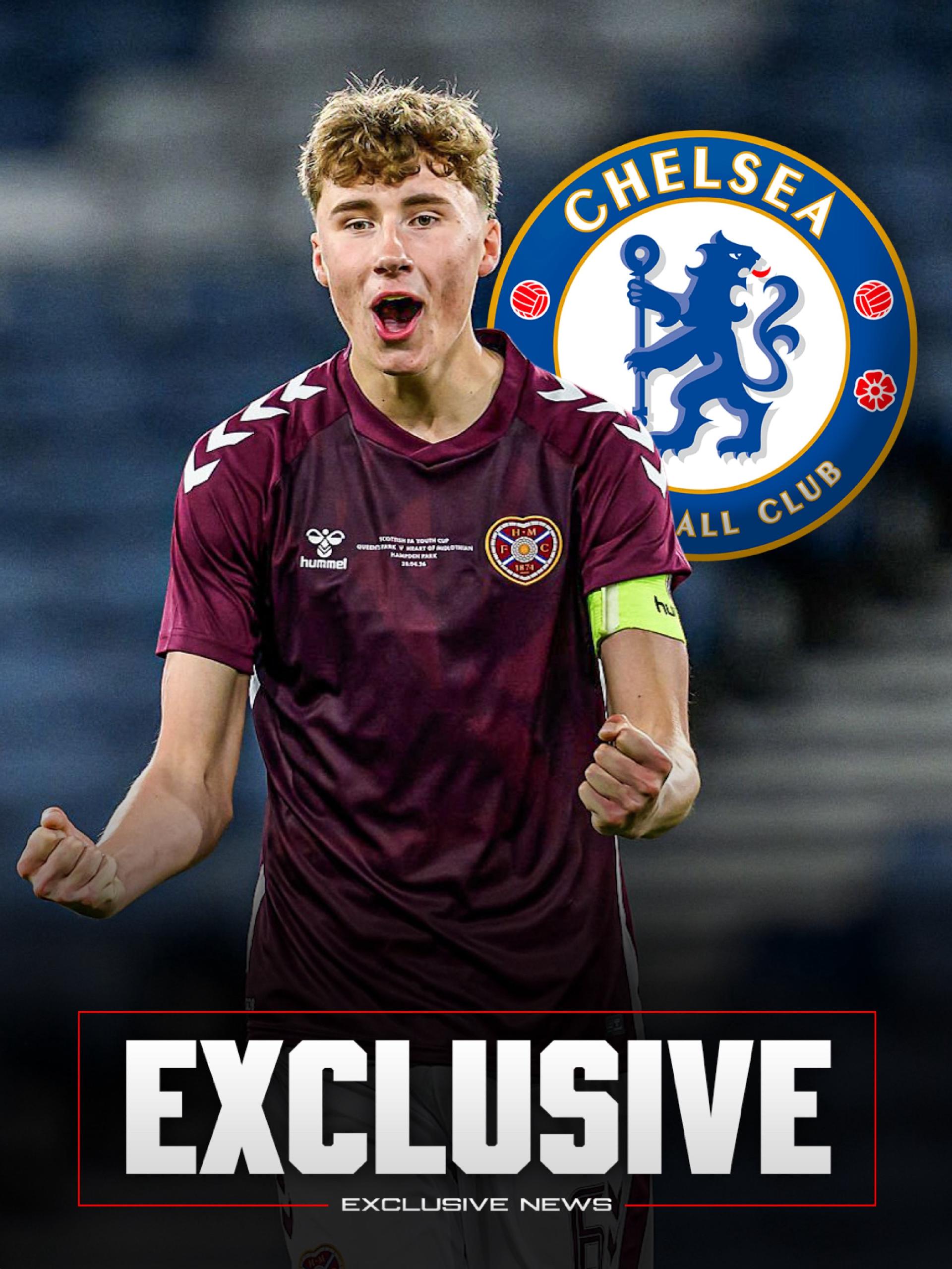 Romano: Chelsea reach agreement with Hearts to sign 17-year-old center-back Osborne